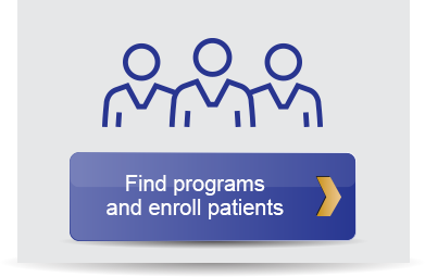 Tap here to find programs and enroll patients