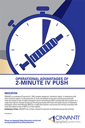 Tap to view and download the CINVANTI IV Push Advantages Flashcard